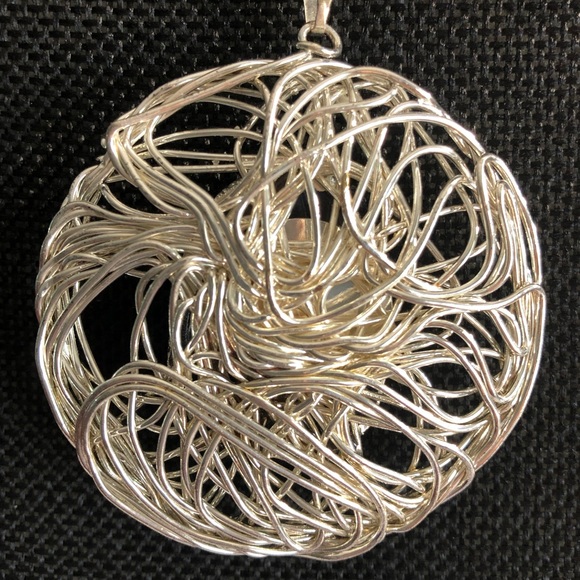 Handmade Wire Wrapped Titanium Druzy Stone - Picture 4 of 5